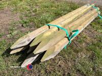 10 x 1.65m x 75mm fence posts, new - 2