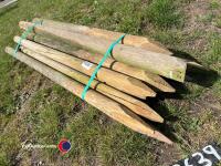 20 x fencing posts, 5ft 6in and 6ft - 3