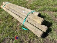 5 x fencing posts, 7ft and 8ft - 3