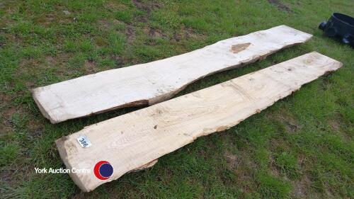 2 x Ash offcuts 15in wide