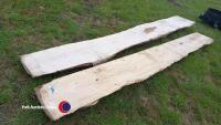 2 x Ash offcuts 15in wide