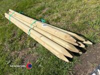 10 x 1.8m x 50mm fencing posts - 3