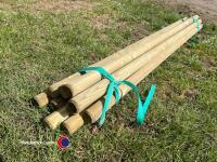 10 x 1.8m x 50mm fencing posts - 3