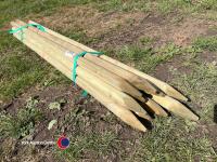 10 x 1.8m x 50mm fencing posts - 3