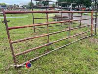 12ft 6in five bar steel farm gate - 2