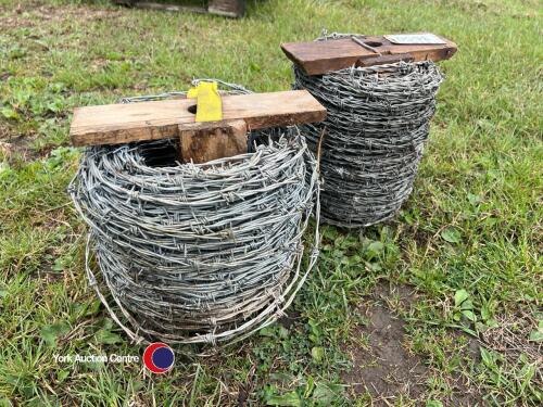 2 x rolls of barbed wire