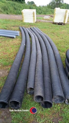 Large pallet of 6in field drainage pipes