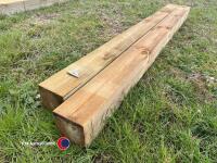 2 x Gate posts 6x6 2.4m pressure treated