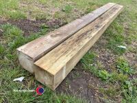 2 x Gate posts 6x6 2.4m pressure treated