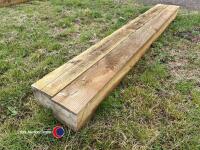 2 x Gate posts 6x6 2.4m pressure treated - 3
