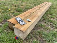 2 x Gate posts 6x6 2.4m pressure treated - 3