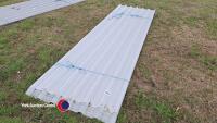 14 x 3m plus Goose wing grey roof sheet, new