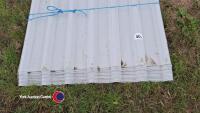 14 x 3m plus Goose wing grey roof sheet, new - 2