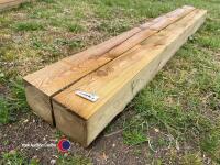2 x Gate posts 6x6 2.4m pressure treated