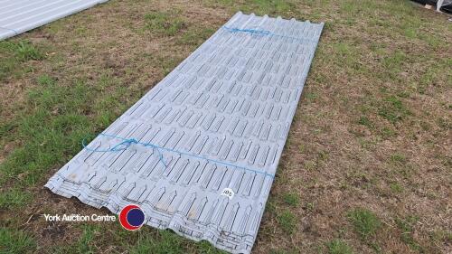 7 x 3m Silver roof sheets, new