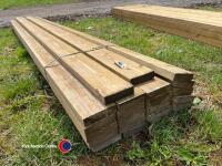 32x150 (1.5x5) fencing rails 3.6m pressure treated, 24pcs - 2