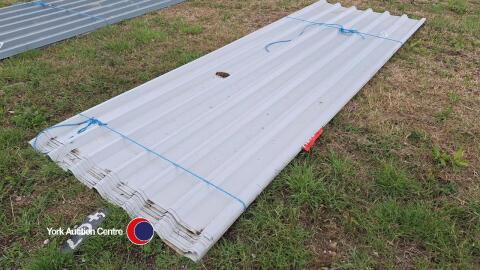 9 x 2600 Goose wing grey roof sheets, new