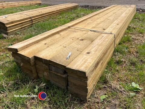 32x150 (1.5x5) fencing rails 3.6m pressure treated, 30pcs