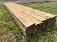32x150 (1.5x5) fencing rails 3.6m pressure treated, 30pcs - 2