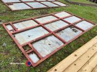 Sheeted livestock door