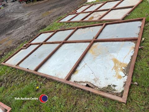 Sheeted livestock door