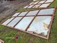 Sheeted livestock door