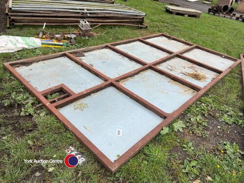 Sheeted livestock door