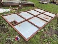 Sheeted livestock door