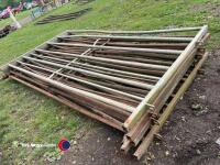 6 x Glendale heavy duty cattle gates - 2