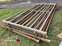 6 x Glendale heavy duty cattle gates - 3