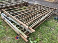 6 x Glendale heavy duty cattle gates - 2