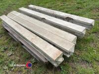 5 concrete fence post