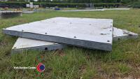 2 x galvanised stable doors - 2