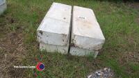 4 x concrete padstones, 600 x 100 x 215 - 2