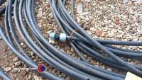 Quantity of 40mm black plastic pipe with several fittings - 4
