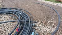 Quantity of 40mm black plastic pipe with several fittings - 6