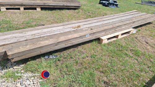 10 x 5in x 3in x 15ft timbers