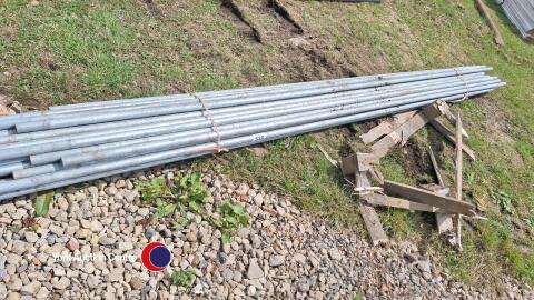 30 x 35mm x 3mm x 3.85m galvanised steel tube