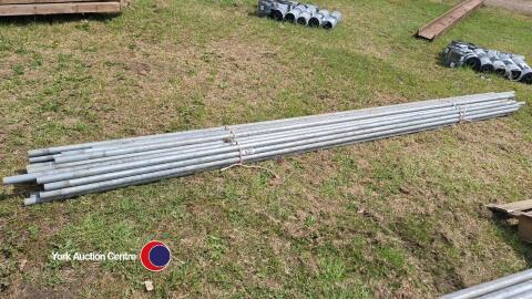 30 x 35mm x 3mm x 3.85m galvanised steel tube