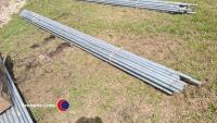 30 x 35mm x 3mm x 3.85m galvanised steel tube