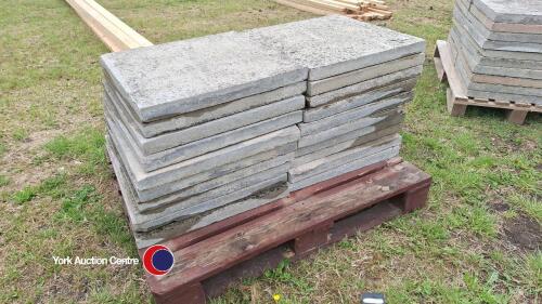 20 x 2ft x 2ft concrete paving flags