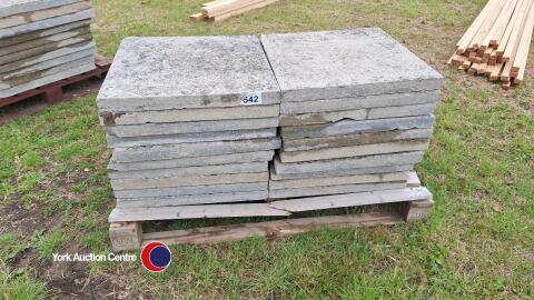 20 x 2ft x 2ft concrete paving flags