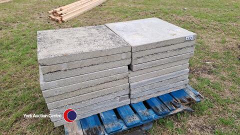 20 x 2ft x 2ft concrete paving flags
