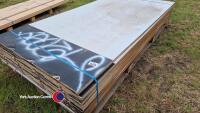 10 x 8ft x 4ft x 18mm plastic coated ply - 2