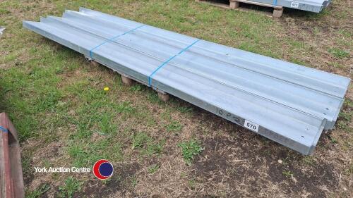 10 x 2.8m Z galvanised perlins