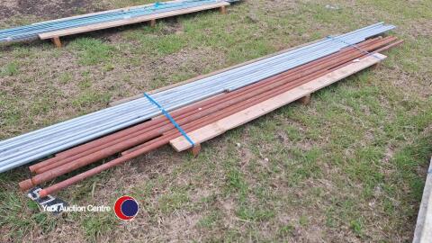 Quantity of steel tubing