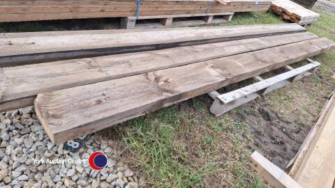 3 x 4.2m x 9in x 3in pine beams