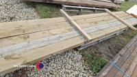 5 x 4.5m x 6in x 3in wood beams - 2
