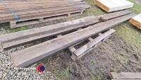 2 x 5.5m x 9in x 2in pine beams