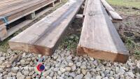 2 x 5.5m x 9in x 2in pine beams - 2
